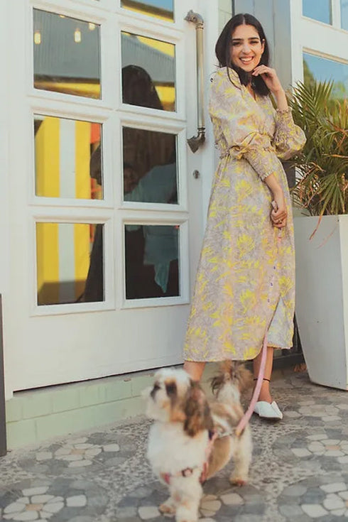 La Bella Summer Printed Midi Dress